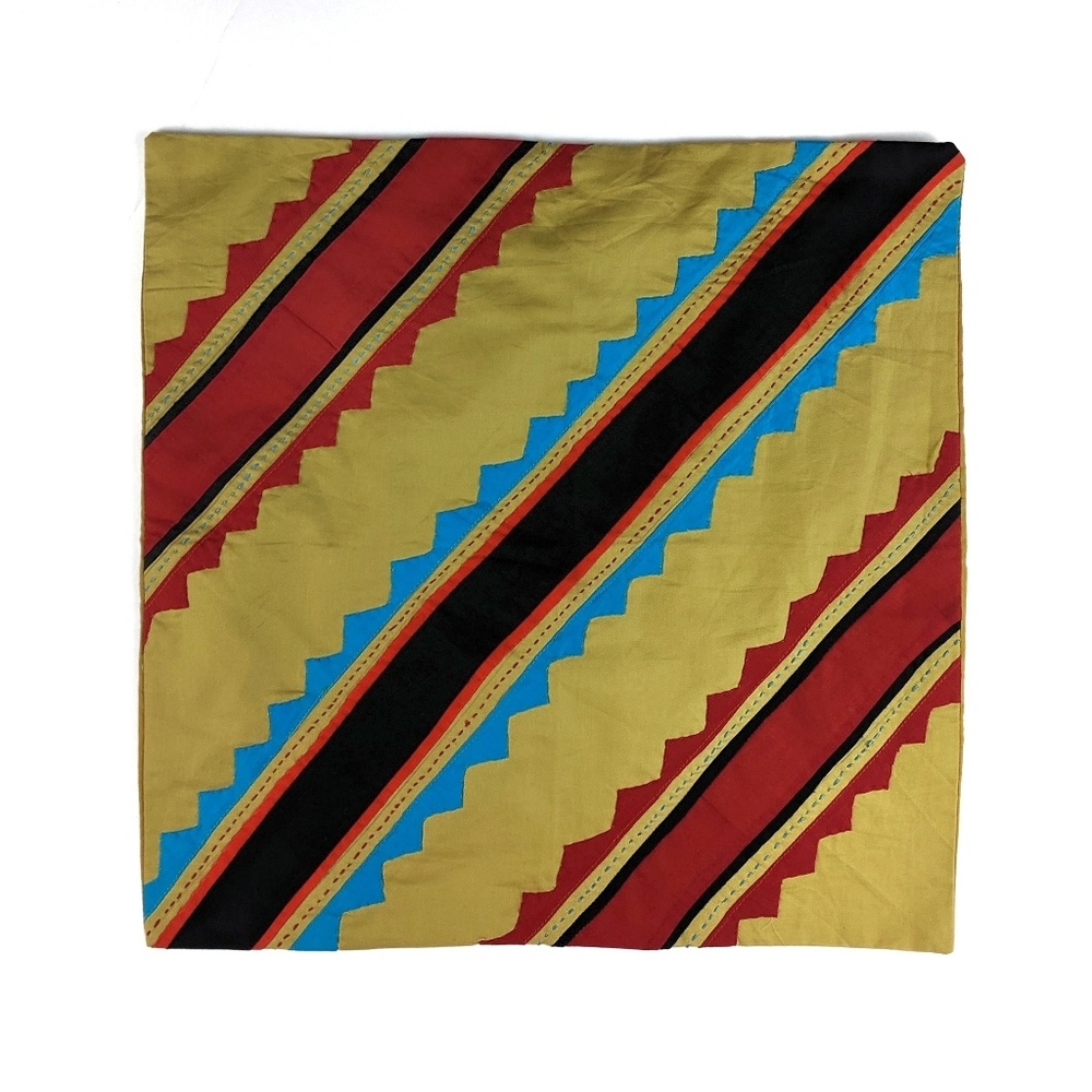 Throw Pillow Cover Patchwork Handcrafted 16X16